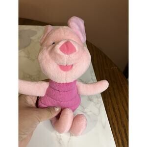 Fisher Price Disney Piglet Winnie the Pooh Friends 10” Soft Plush Doll 2002 VTG